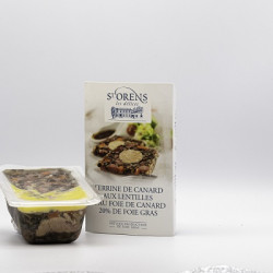 Terrine de Canard aux Lentilles et Foie Gras 20% Terrine Frais