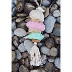 Tresse à savon ÉVisa multi coton jasmin rose 90g Grand large