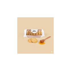 Biscuits sucrés en barquette saveur Miel et épices - 65g