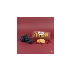 Biscuits sucrés en barquette saveur Cranberries Raisins - 65g