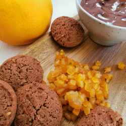 Biscuits Bio Chocolat Écorces d'Oranges - Vrac en poche de 3Kg