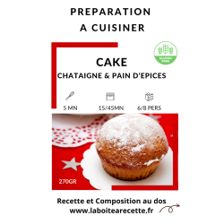 Cake Sans Gluten Châtaigne Pain d'Épices 266g