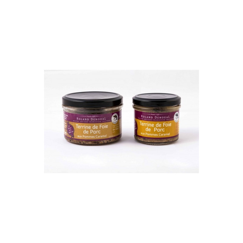 Terrine de foie de porc aux pommes caramel 100g